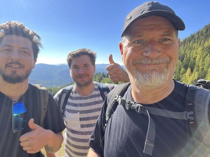 Foto de Andreas Prochaska a lo largo del recorrido
