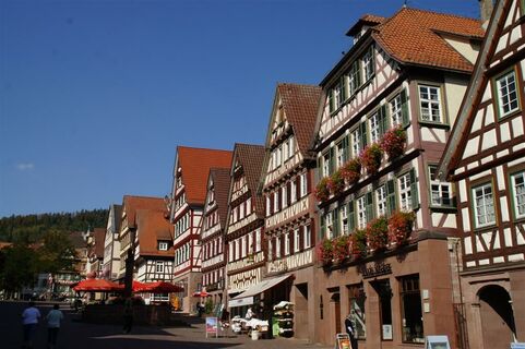 Der Start der Tour ist am Marktplatz in Calw