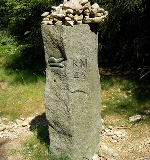 Meilenstein am Rothaarsteig