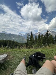 Foto von Matteo Piccin entlang der Tour