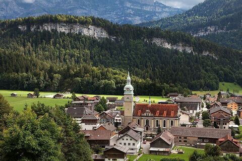 Blick von der Bezegg auf Bezau