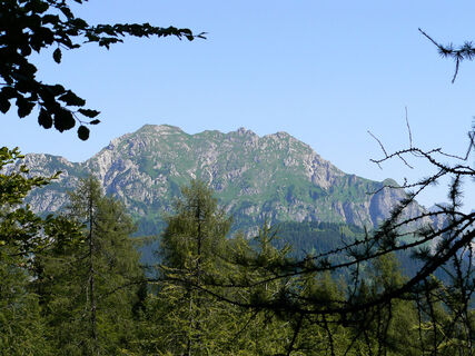 Il versante sud del monte Chiadin dove sale il sentiero che porta in vetta