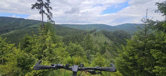 Foto von Johann Schallinger entlang der Tour