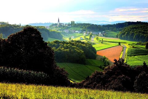 Ausblick auf die Pfarrkirche Jagerberg