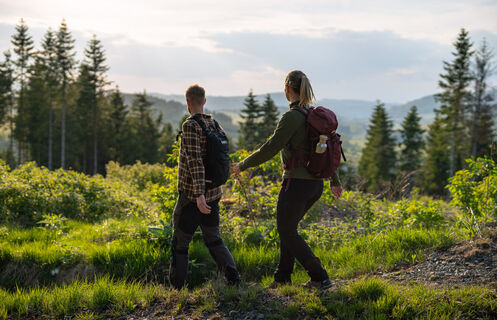 Wanderer in der Nähe von Küsterberg