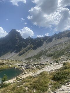 Photo de Cinzia le long du parcours