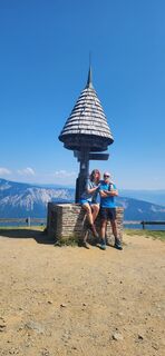 Photo de Barbara Turi le long du parcours
