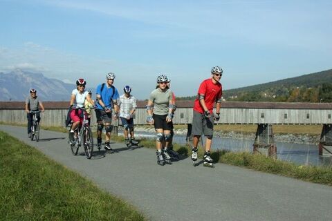 Holzbrücke zu Vaduz