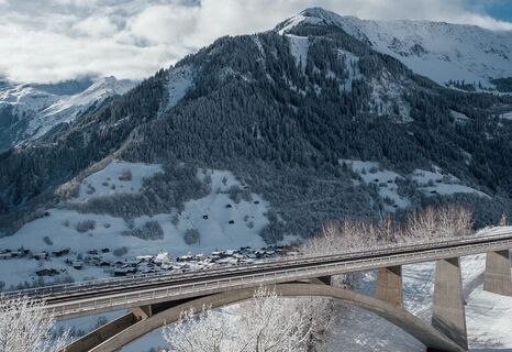 Bogenbrücke Punt Val Milaun