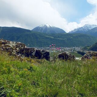 Gipfel des Catogne und Sicht auf Martigny