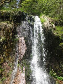 Sankenbachwasserfälle und Glasmännlehütte am Stöckerkopf