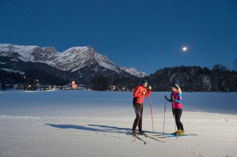Scheffau_Dorfloipe_Nacht_Wilder Kaiser