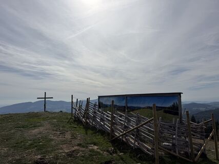 Foto de Gerti Glettler a lo largo del recorrido