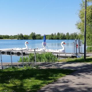 Bootssteg am Lago Laprello in Heinsberg