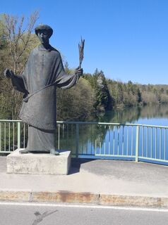 Foto von Friedrich Karl Gropengiesser entlang der Tour