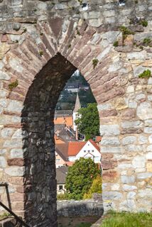 Qualitätstour Durch das Habichtstal (Po 2) - Blick von der Burgruine Polle