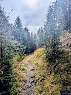 Foto von Sabrina Hackel entlang der Tour