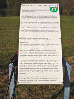 Infotafel Pferdewechselstation