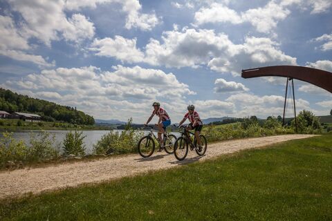Radfahren am Drachensee