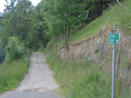 Alte Römerstraße Richtung Trebesing, erster Anstieg