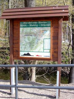 Tafel für Nordic Walking Strecken