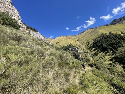 Photo de Pascal Pfister le long du parcours
