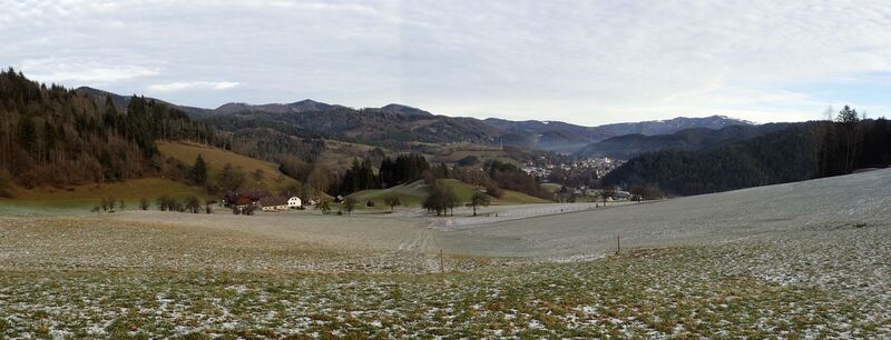 Aufstieg nahe Abzweig "Am Berg" Schildbachrotte