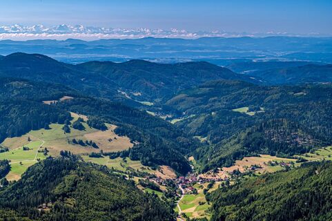Blick ins Tal vom Belchen