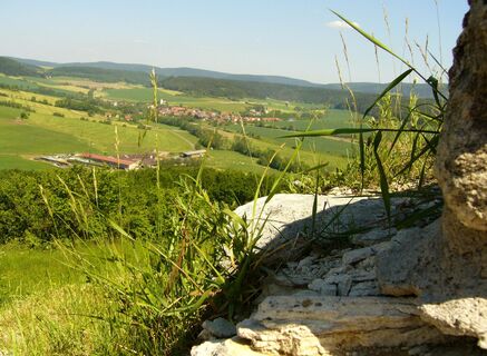 Blick von der Schaumburg auf Truckenthal