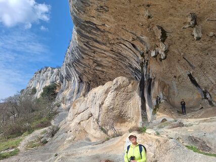 Photo de Marta Umer le long du parcours