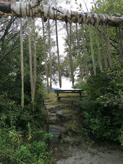 Foto von Dagmar Hofer entlang der Tour