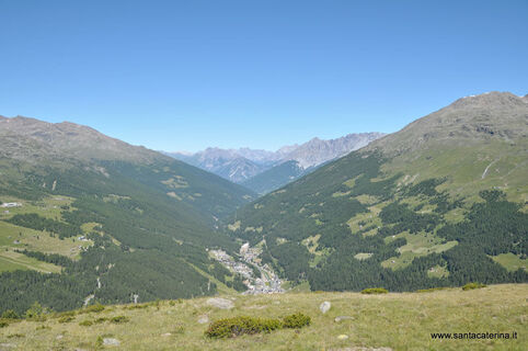 Blick auf Santa Caterina im Stilfserjoch-Nationalpark