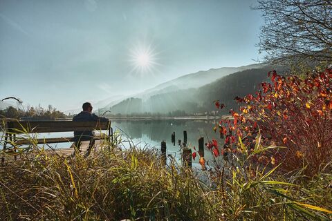Blick auf den Badesee Gaishorn
