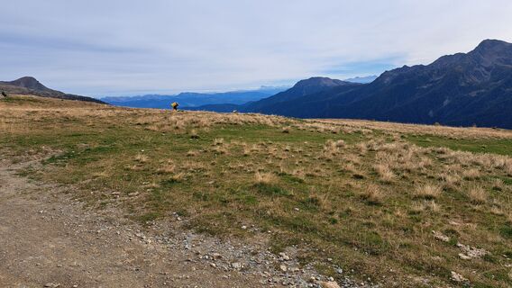 bei der Bergstation Gondel auf 2160m