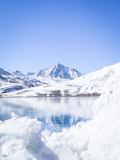 Der Mont Cenis im Schnee