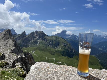 Foto von Rosi entlang der Tour