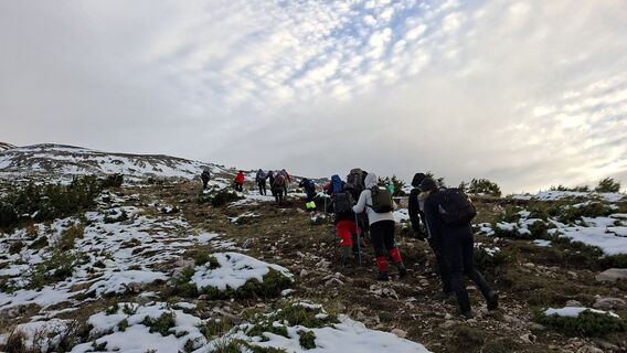 Fotografia z Sase Dinev na trase