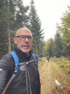 Foto de Petr Zitek a lo largo del recorrido