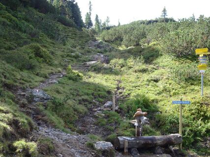 Tragestrecke Filzenscharte