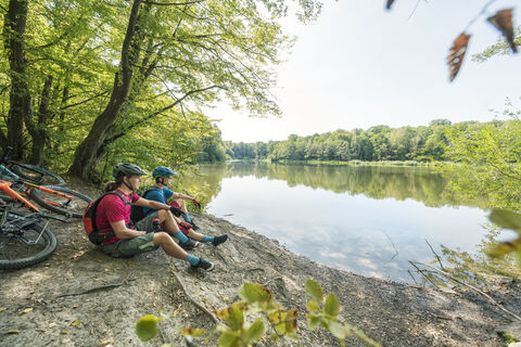 Rast am Weiher
