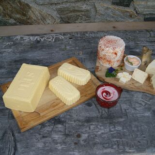 Milchprodukte der Alpe Garnera