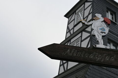 Wegweiser Altstadtpfad Eversberg