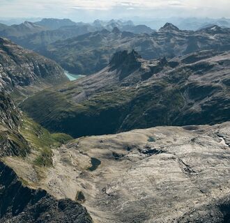 Aussicht über dem Gipfel