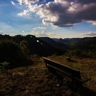 Ausblick vom Burgstall in Türkheim
