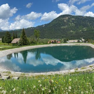 Speicherteich in Weißbriach