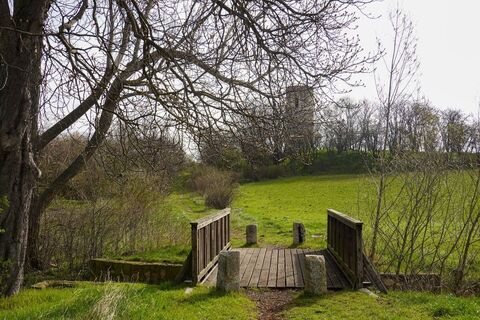 Blick vom Bicklingsbach zur Bicklingswarte