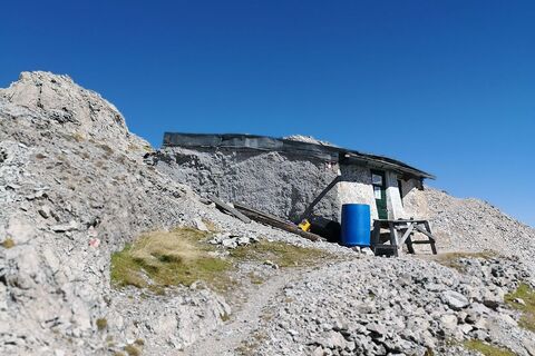 Linderhütte kurz vor dem Spitzkofel