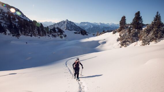 Skitour in Richtung Seekarlspitze