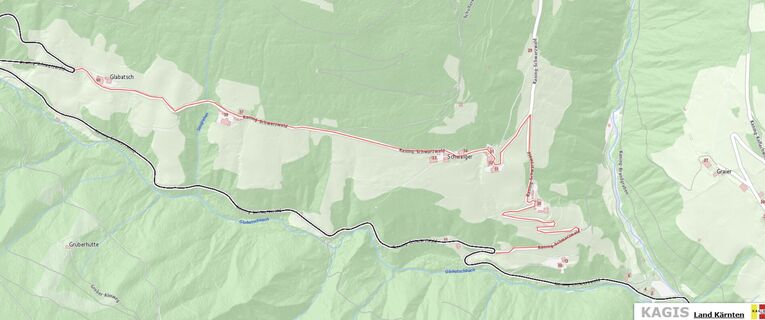Umleitungsstrecke Kaning Bach - Kaning Schwarzwald, + 600 m