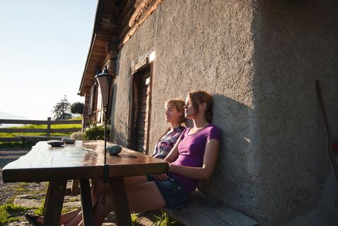 Die Ruhe auf der Heidialp geniessen.
